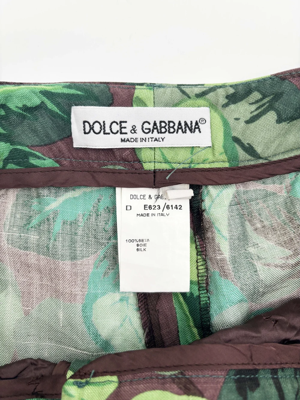 Dolce & Gabbana S/S 1997 leaf print suit — JAMES VELORIA